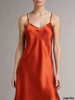 100% Seide Nachtkleid DORINE Von Vivis -Amoena Verkaufs-Shop seide caroline dorine paprika vivis