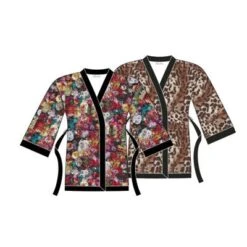 Morgenmantel Stretchseide OBSESSION Leopard Print Von Marjolaine -Amoena Verkaufs-Shop seide kimono obsession 2001 marjolaine