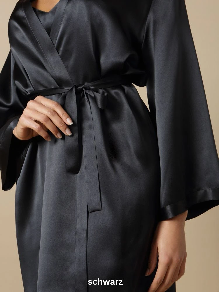 100% Seide Morgenmantel Lang LAURIAN Marjolaine 10 100% Seide Morgenmantel Lang LAURIAN Marjolaine – Bild 10