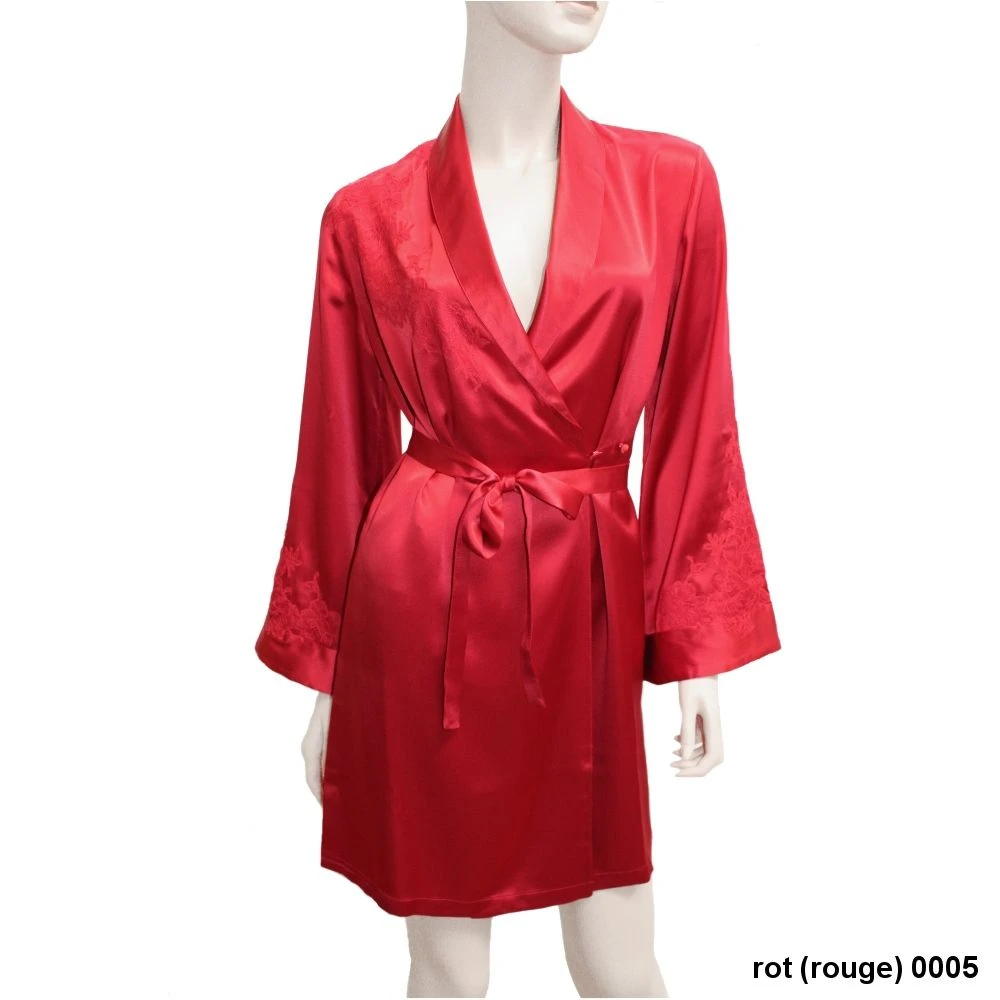 100% Seide Morgenmantel BACCARAT Calais Spitze Von Marjolaine 4 100% Seide Morgenmantel BACCARAT Calais Spitze Von Marjolaine – Bild 4