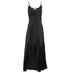 100% Seide Nachtkleid Lang KLASSIK SATIN Von Eva B. Bitzer -Amoena Verkaufs-Shop seide nachtkleid lang 27319898 schwarz eva bitzer 1