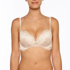 Seide Push-Up BH ADRIANA Von Millesia -Amoena Verkaufs-Shop seide push up bh adriana m1332 goldsand millesia lingerie 2 1