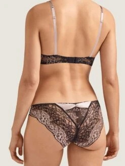 Seide Push-Up BH FEMME GLAMOUR Altrosa-schwarz Von Aubade -Amoena Verkaufs-Shop seide push up bh md18 altrosa 1 femme glamour aubade 3