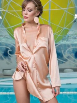 Seta Superior Seide Sleepshirt PODEROSA Cotton Club -Amoena Verkaufs-Shop seide sleepshirt poderosa pesco cotton club 3