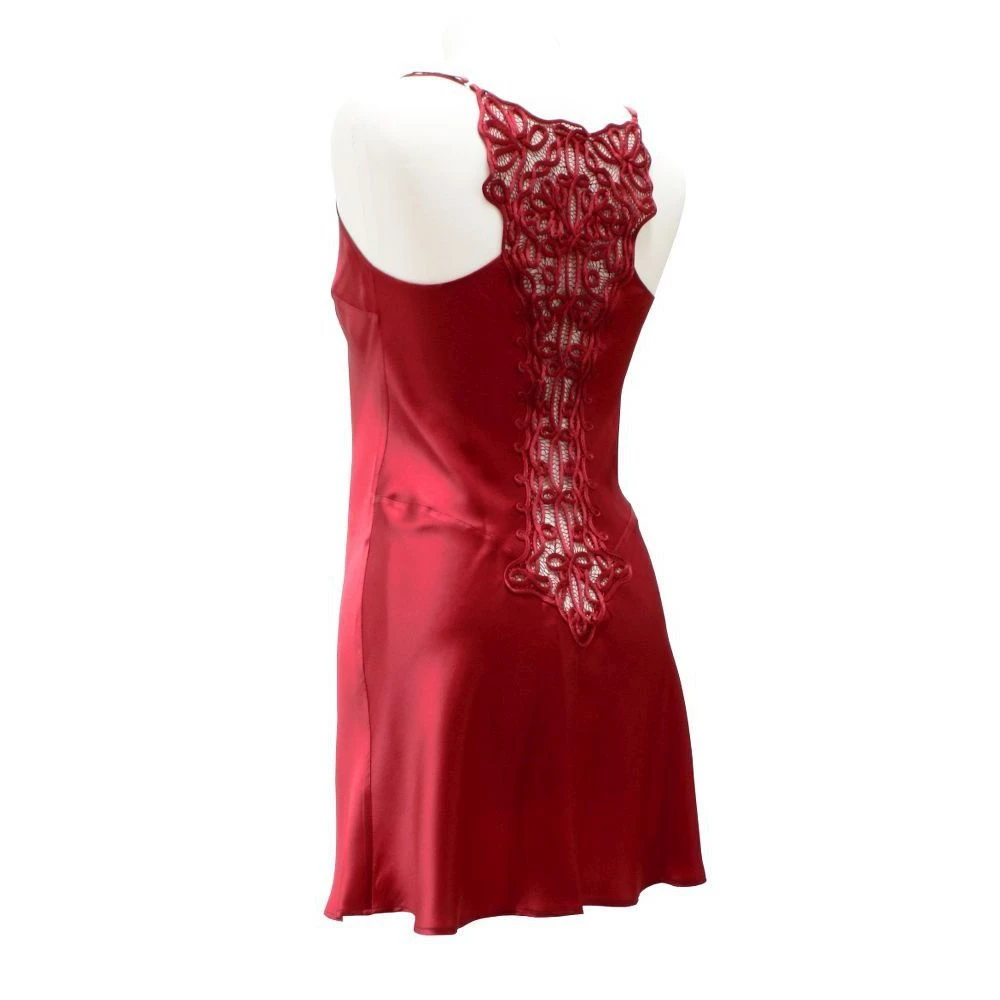 Seidennachthemd 100% Seide SOIE UNIE "177" Von Marjolaine 6 Seidennachthemd 100% Seide SOIE UNIE "177" Von Marjolaine – Bild 6