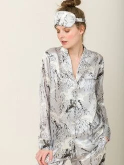 100% Seide Schlafanzug Elisabetha In JAPANESE GARDEN Von Radice -Amoena Verkaufs-Shop seidenpyjama elisabetha japanese garden radice 4 1