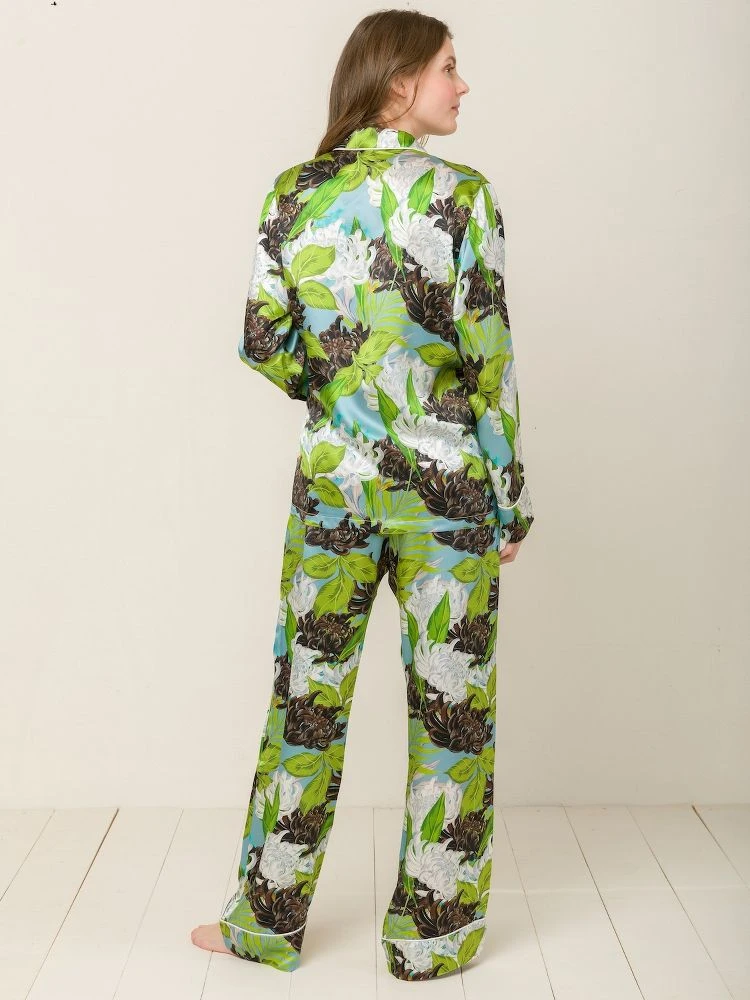 100% Seide Schlafanzug Elisabetha In VERONA GARDEN Von Radice 5 100% Seide Schlafanzug Elisabetha In VERONA GARDEN Von Radice – Bild 5