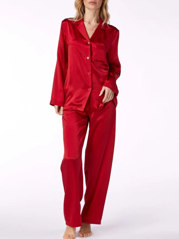 100% Seide Schlafanzug LAILA Uni Von Vivis 6 100% Seide Schlafanzug LAILA Uni Von Vivis – Bild 6
