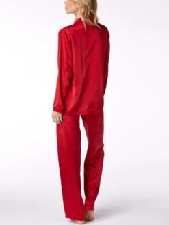 100% Seide Schlafanzug LAILA Uni Von Vivis 24 100% Seide Schlafanzug LAILA Uni Von Vivis -Amoena Verkaufs-Shop seidenpyjama laila v00009 rot vivis 3 6