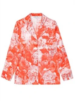 100% Seide Schlafanzug Elisabetha In TEA GARDEN RED Von Radice -Amoena Verkaufs-Shop seidenpyjama tea garden red radice 4