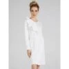 100% Baumwolle Nachtkleid WKND No. 5 Knielang Sahneweiß Von Verdiani