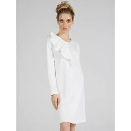 100% Baumwolle Nachtkleid WKND No. 5 Knielang Sahneweiß Von Verdiani 1 100% Baumwolle Nachtkleid WKND No. 5 Knielang Sahneweiß Von Verdiani