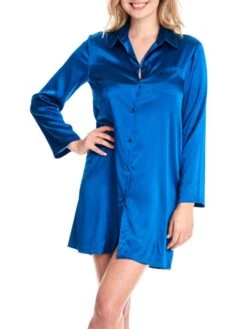 Seide Sleepshirt SEDUZIONE DI SETA Satin Von Gattina -Amoena Verkaufs-Shop sleepshirt seide 381453 ocean gattina 1 1