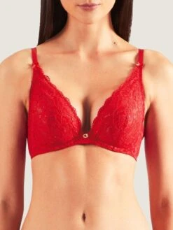 Bügel-BH ROSESSENCE HK Spitze Von Aubade 16 Bügel-BH ROSESSENCE HK Spitze Von Aubade -Amoena Verkaufs-Shop spitze dessous hk12 2 gala rot rosessence aubade