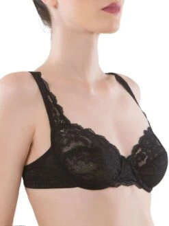 Bügel-BH Leavers Spitze GEMMA Basic Von Cotton Club Rubino -Amoena Verkaufs-Shop spitze lingerie gemma schwarz cotton club dessous 9