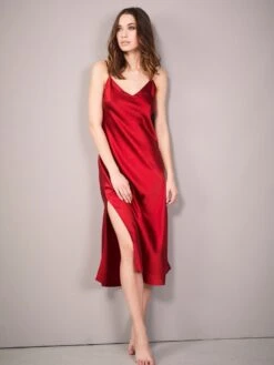 Stretchseide Nachtkleid SLOANE STREET Exclusiv Eva B. Bitzer 6 Stretchseide Nachtkleid SLOANE STREET Exclusiv Eva B. Bitzer -Amoena Verkaufs-Shop stretch seide nachtkleid exclusiv 27319298 rot eva bitzer