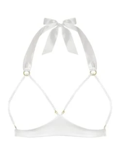 Ouvert Triangel-BH GEISHA SG Mit Schmuck-Kristallen Von Cadolle -Amoena Verkaufs-Shop triangel bh geisha weiss cadolle 1